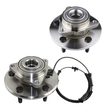 Front Wheel bearing & Hub Assembly Pair For 2006-2008 Dodge Ram 1500 5LUG w/ABS