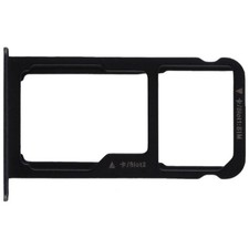 SIM/SD card tray compatible with Huawei P9 lite black replacement part