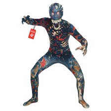 Kids Burnt Zombie Morphsuit Boys Girls Scary Jaw Dropper Halloween Costume