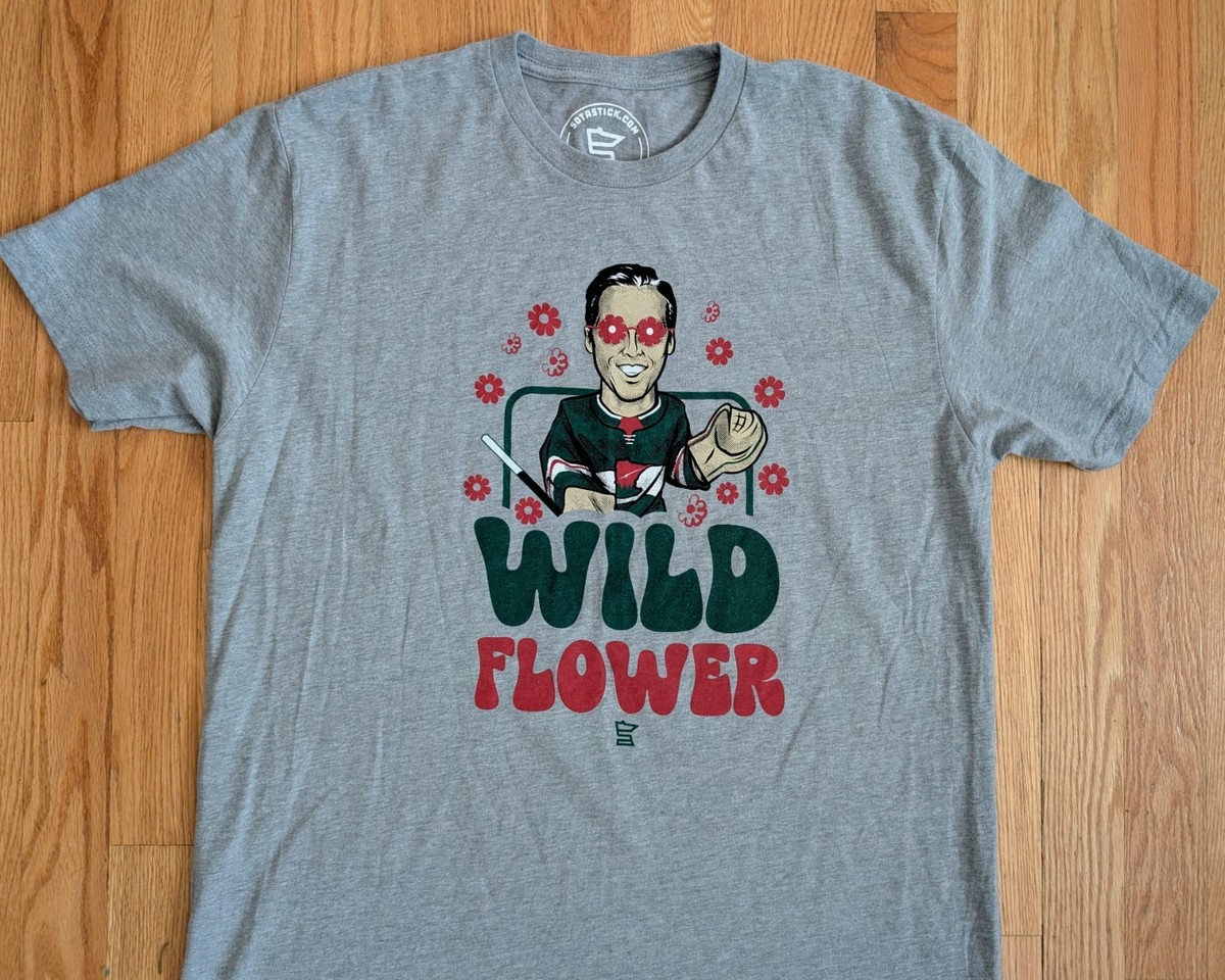 SotaStick Minnesota Wild T-Shirt Marc Andre Fleury Flower Power
