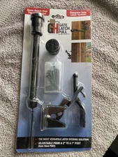 GH Gate Latch Pull Metal Vinyl Wood Fence Privacy Hardware Set