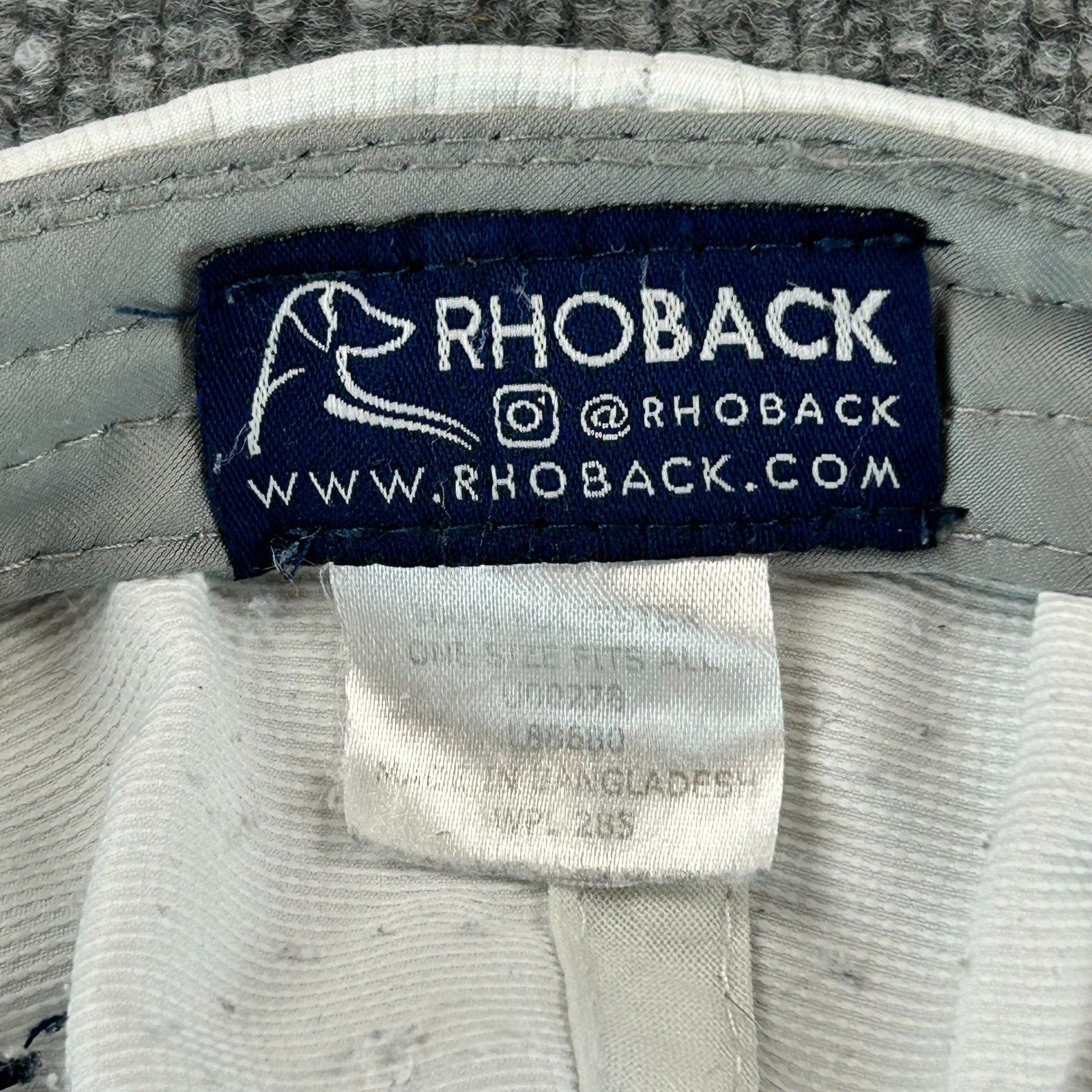 Rhoback Hat Cap Strap Back White Performance Golf… - image 11