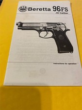 Beretta 96fs .40 Caliber Pistol Gun Owners Manual Handbook 22 Pgs New Old Stock