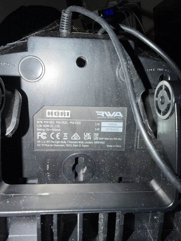 HORI RWA Racing Wheel Apex PS4 PS3 PS5 + Pedales y Abrazadera - Modelo PS4-052 Foto 4 de 4