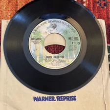 LEO SAYER When I Need You / I Think We Fell In Love Too Fast 45 RPM Yacht Rock
