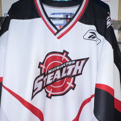 Reebok Washington Stealth NLL Lacrosse Jersey Adult XXL  White Black Red