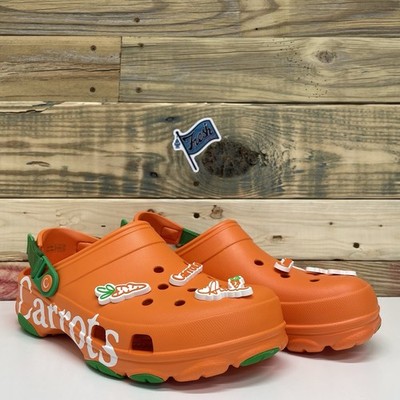 Anwar Carrots X Crocs All Terrain Clog Slip-On Shoes US Men s 10 Orange NEW RARE