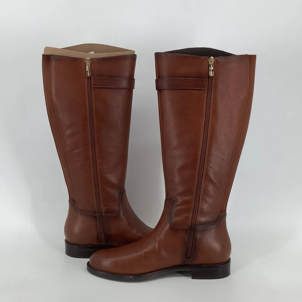 Bota informal Easy Spirit talla 8,5 M cuero marrón color gris hasta la rodilla cremallera lateral FF-46 Foto 4 de 4