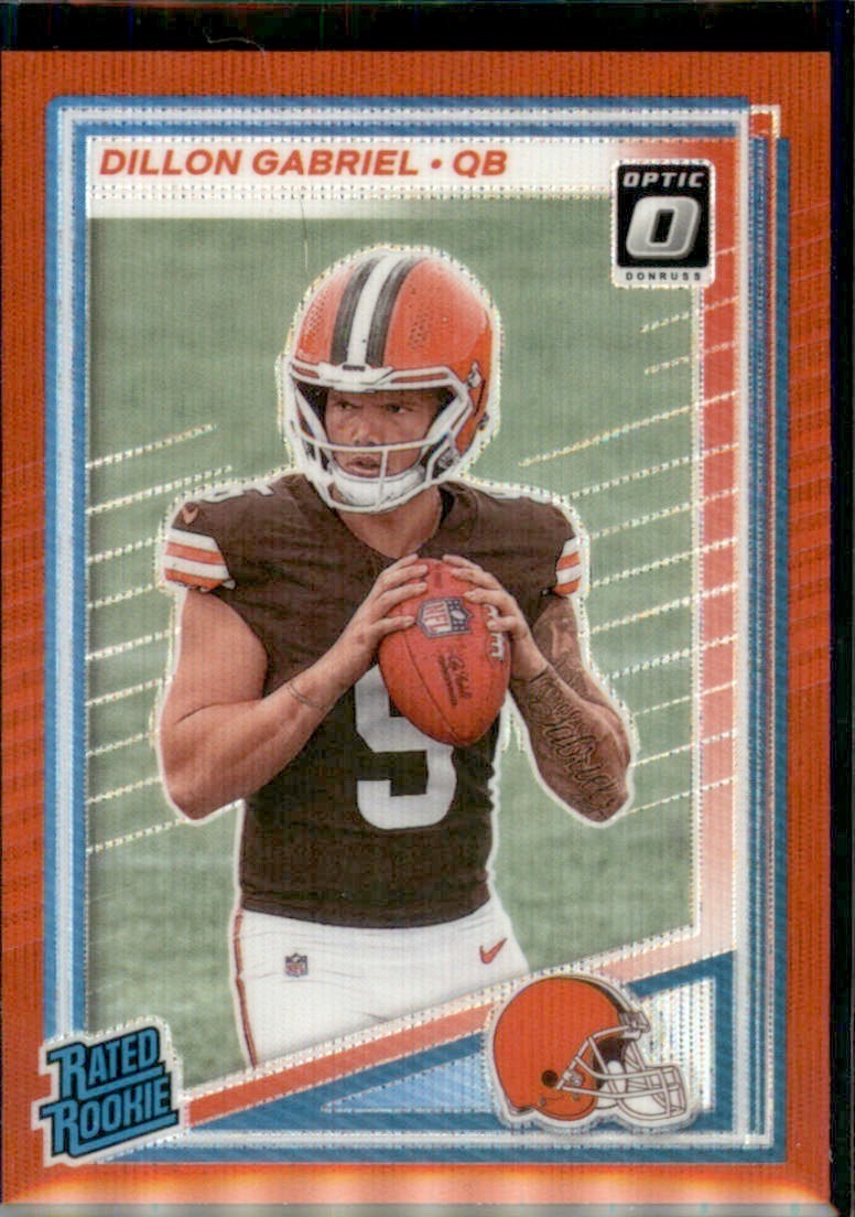 2025 Panini Donruss Rated Rookie Dillon Gabriel Optic Preview Red Pandora Prizm