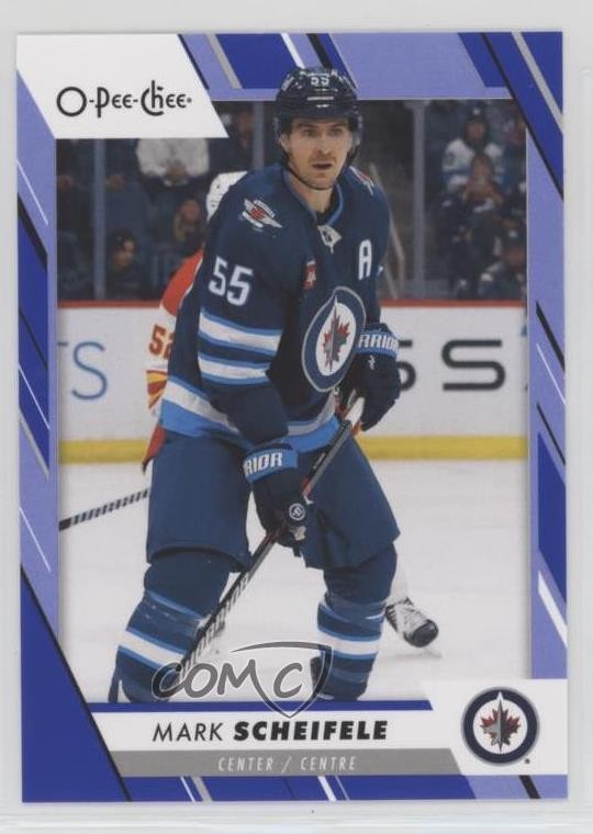 2023-24 O-Pee-Chee Blue Border Mark Scheifele #94 0c3