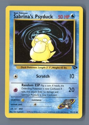 ポケモンカード Sabrina's Psyduck 50 HP英語版 Sabrina's Psyduck 99/132 Common Gym Challenge Pokemon Near Mint | eBay