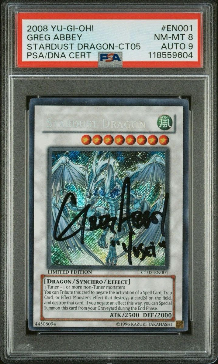 Stardust Dragon Yu-Gi-Oh! TCG Professional Sports Authenticator