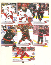 Carolina Hurricanes 2025-26 Upper Deck Series 1 Base Team Set -- 7 Cards