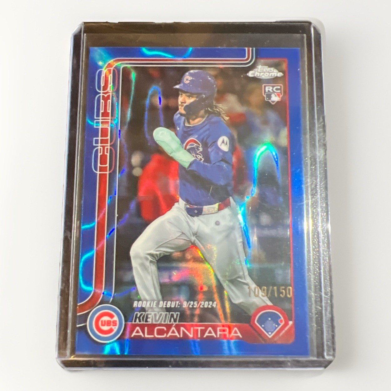 2025 Topps Chrome - Kevin Alcantara #173 Blue Refractor /150 (RC)