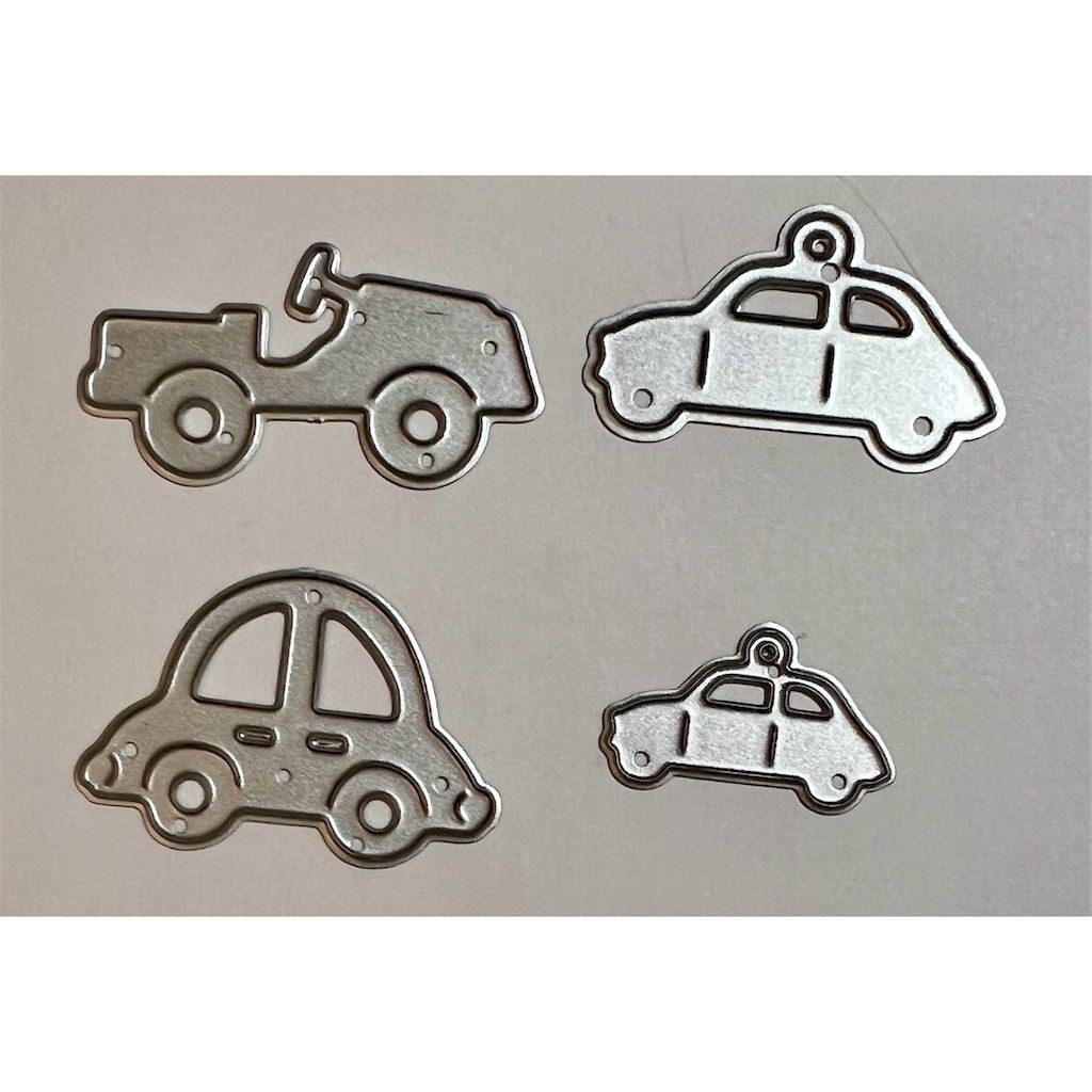 Car Shape Metal Cutting Dies Set 4pc Scrapbooking Card Making Craft