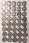 (40) Full Date Partial Horn Buffalo Nickels - 1925 to 1937 Range - #6182D