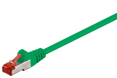 5x CAT 6 Netzwerkkabel S/FTP; CAT 6-0100 LC S/FTP PIMF GRÜN 1m