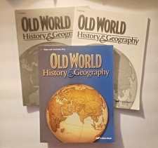A Beka Old World History & Geography Quiz & Test Maps & Act Keys 3 Books Grade 5