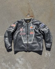 Giacca moto Vanson anni 90 in pelle una stella - taglia 50