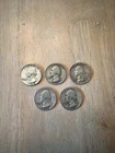 Lot of 5 Silver Washington Quarters– 90% Silver