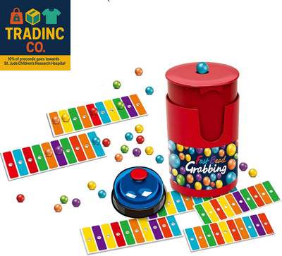 Fast Bead Grabbing Game, Match Color Bingo Game Set with 90 Beads & 6 Code Cards