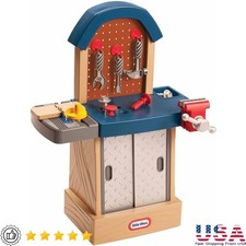Kids Play Workbench Tough Workshop W/ Tools Pretend Play Construction Set New