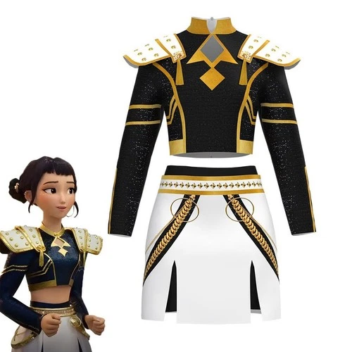 Kids Girls K-Pop Demon Hunters Costume Wig Rumi Mira Zoey Cosplay Fancy Dress Up - Picture 26 of 29