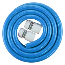 Drinking Water Hose 10m With Connectors,Flexi Pipe For Camping + Caravans