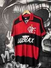 RARE Vintage Flamengo Lubrax Football Club  Soccer Jersey #10 Zico