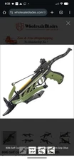 80lb Self Cocking Pistol CrossBow With Forearm Grip Olive