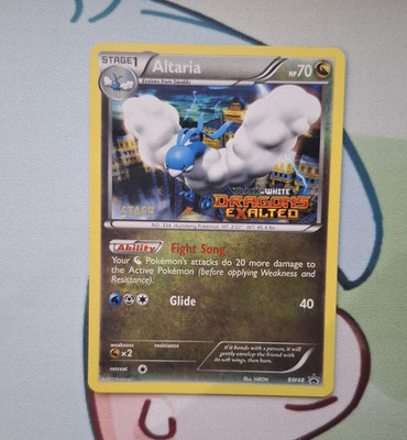 Pokémon TCG Altaria BW48 Dragons Exalted Englisch 2012 Staff Promo Holo