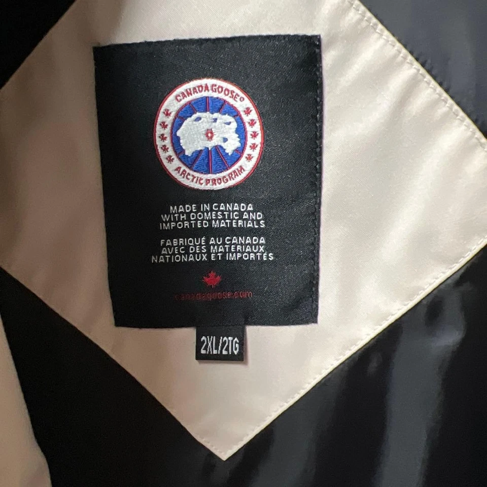 CANADA GOOSE White Down Vest Arctic Program Logo Large Size F/S - Image 4 of 4