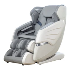 Gray New Full Body Massage Recliner AI Voice & App Control SL Track Zero Gravity