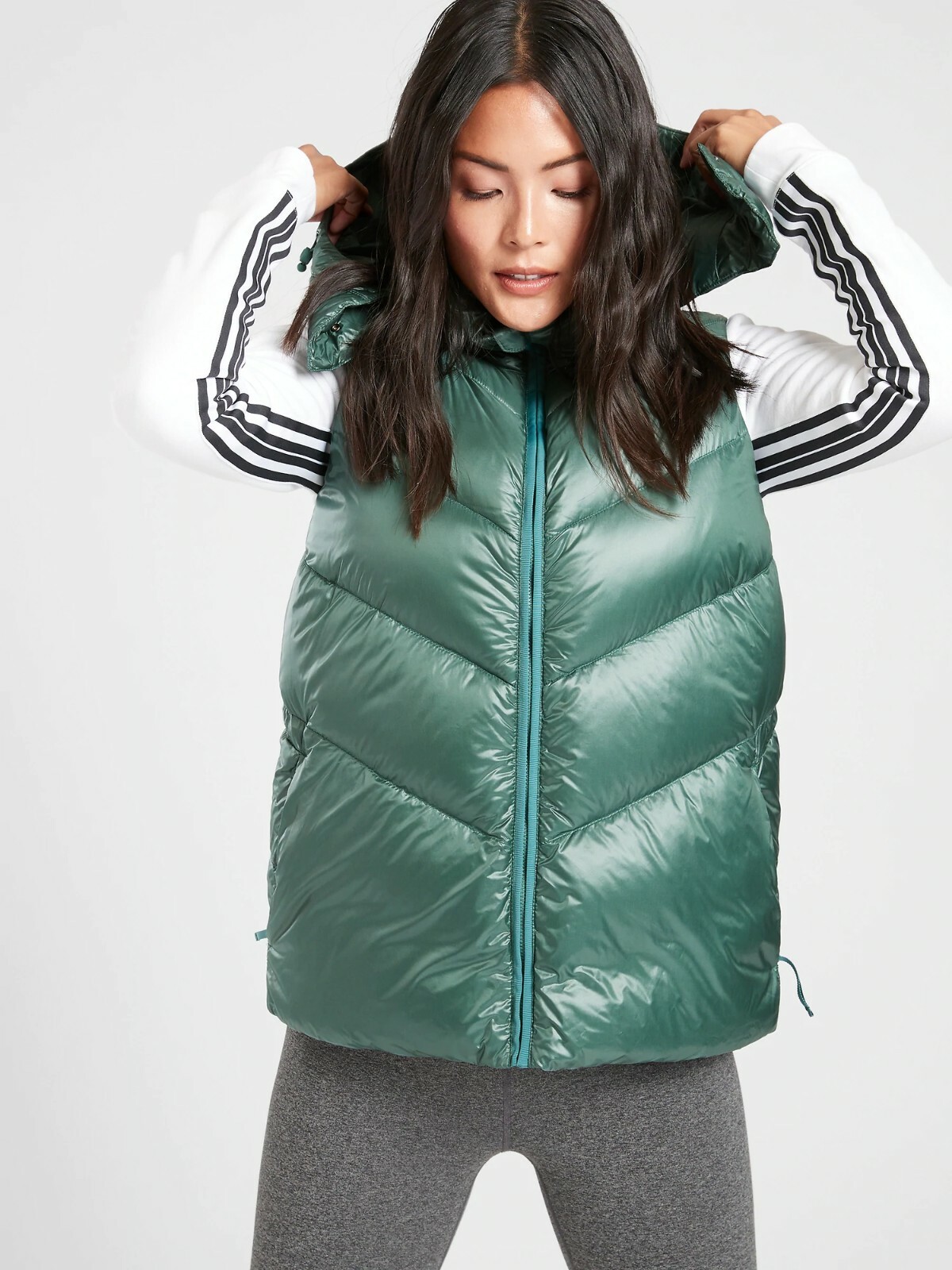 NWT Athleta Lofty Down Vest, Dogwood Mauve SIZE XS 486244 T0217 eBay