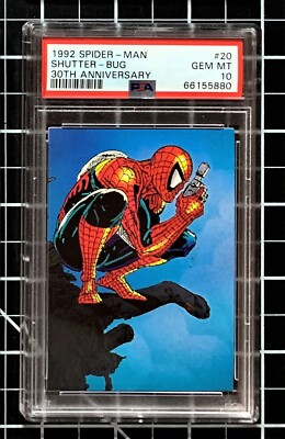 1992 Marvel Comic Images Spider-Man 30th Anniversary #20 Shutter