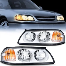 Nilight Headlight Assembly for 2000 2001 2002 2003 2004 2005 Chevy Impala