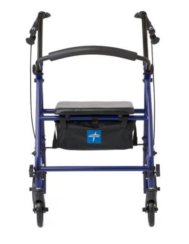 Steel Rollator Walker with 6" Wheels Color: Blue Brand New + Free BoNuS Gift - Picture 5 of 5
