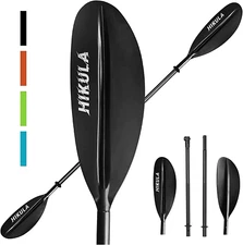 Kayak Paddles 4 Pieces Aluminum Shaft and PP Blade Floating 90.5Inch Lightweight