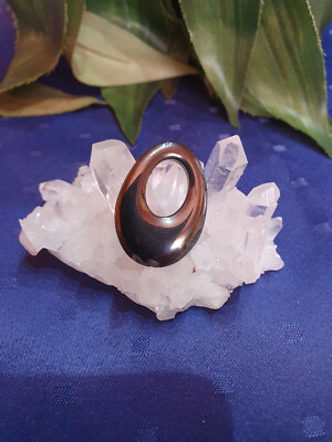 Hämatit GOGO 33x23mm Edelstein Anhänger