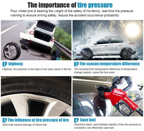 USB TPMS Tire Tyre Pressure Monitoring System For Android Car Radio DVD Player - Picture 4 of 11