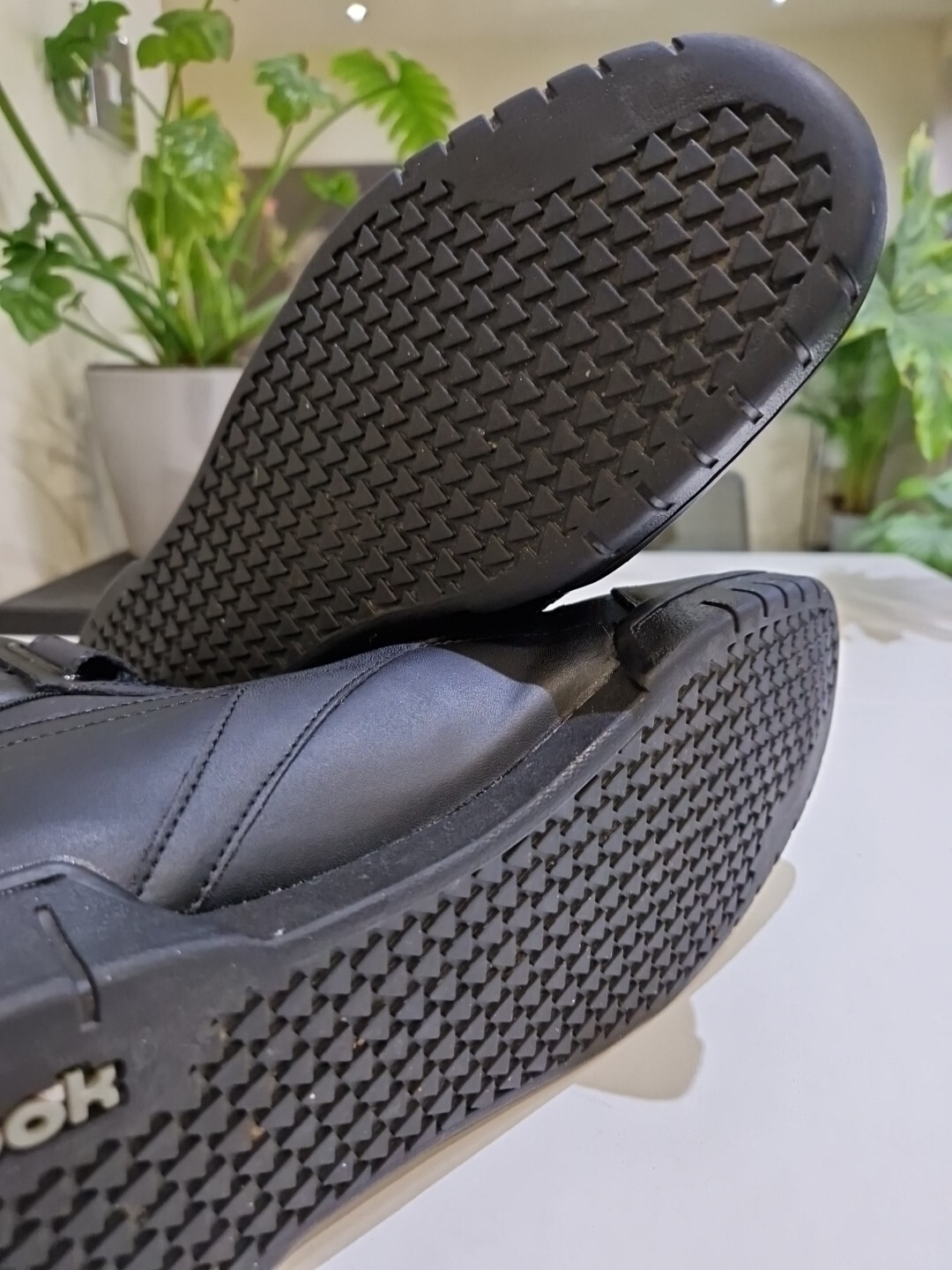 REEBOK EXOFIT HIGH CLASSIC LEATHER TRAINERS. MENS SIZE 10 UK. BLACK eBay