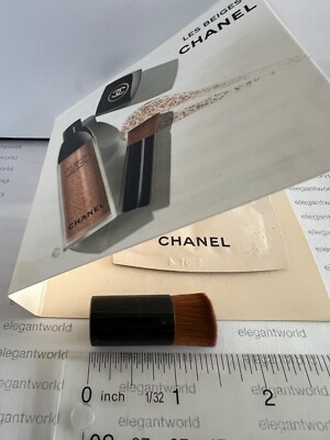 NEW CHANEL Les Beiges Water-Fresh Teint MINI Foundation Brush+Sample SEE PICTURE