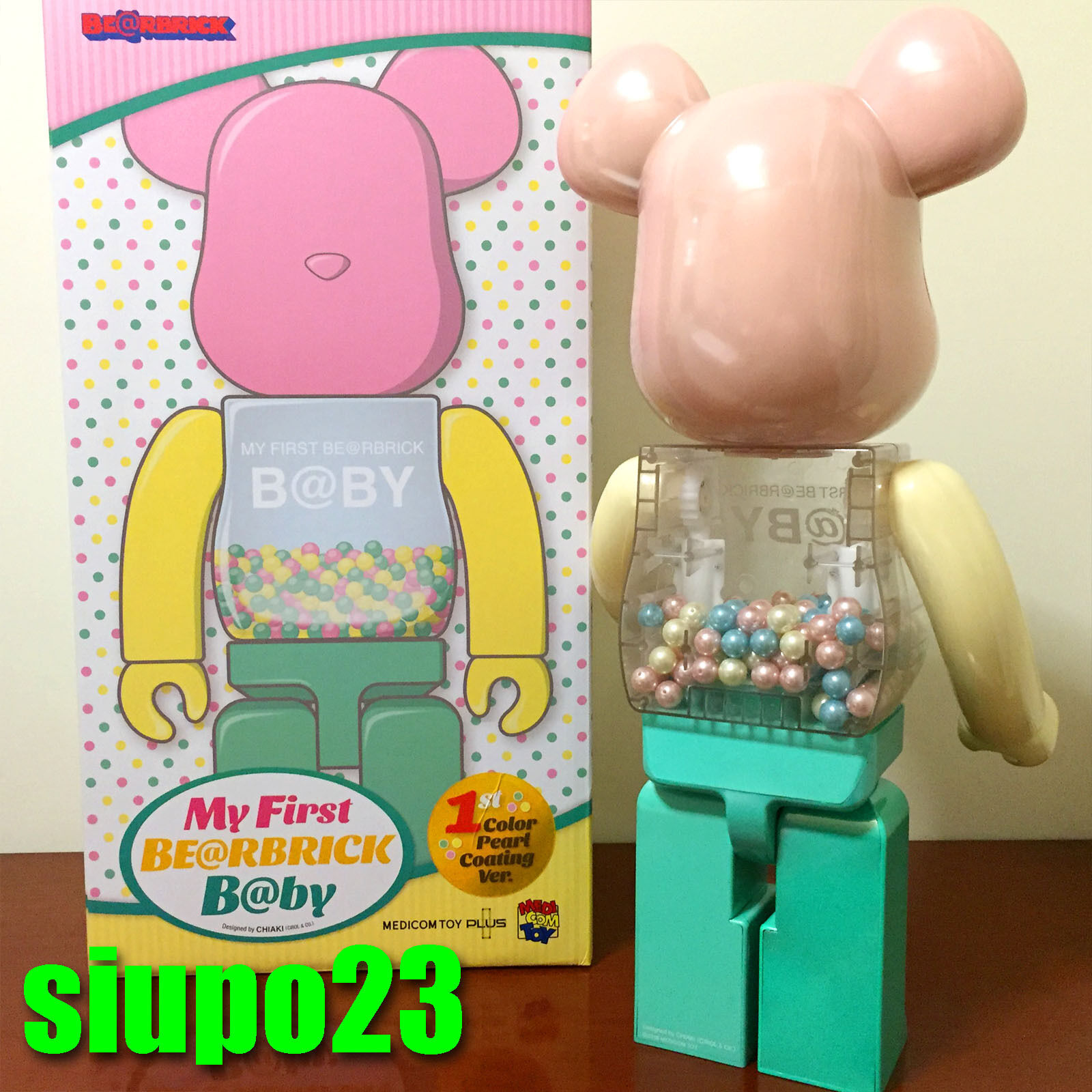 Medicom 1000% Bearbrick ~ My First Baby Be@rbrick 1st Color Pearl ...