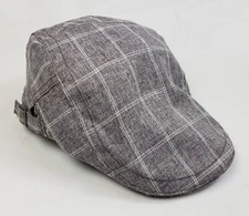 JAMONT Gatsby Cotton Cap Newsboy Cabbie Golf Beret Gray Hat