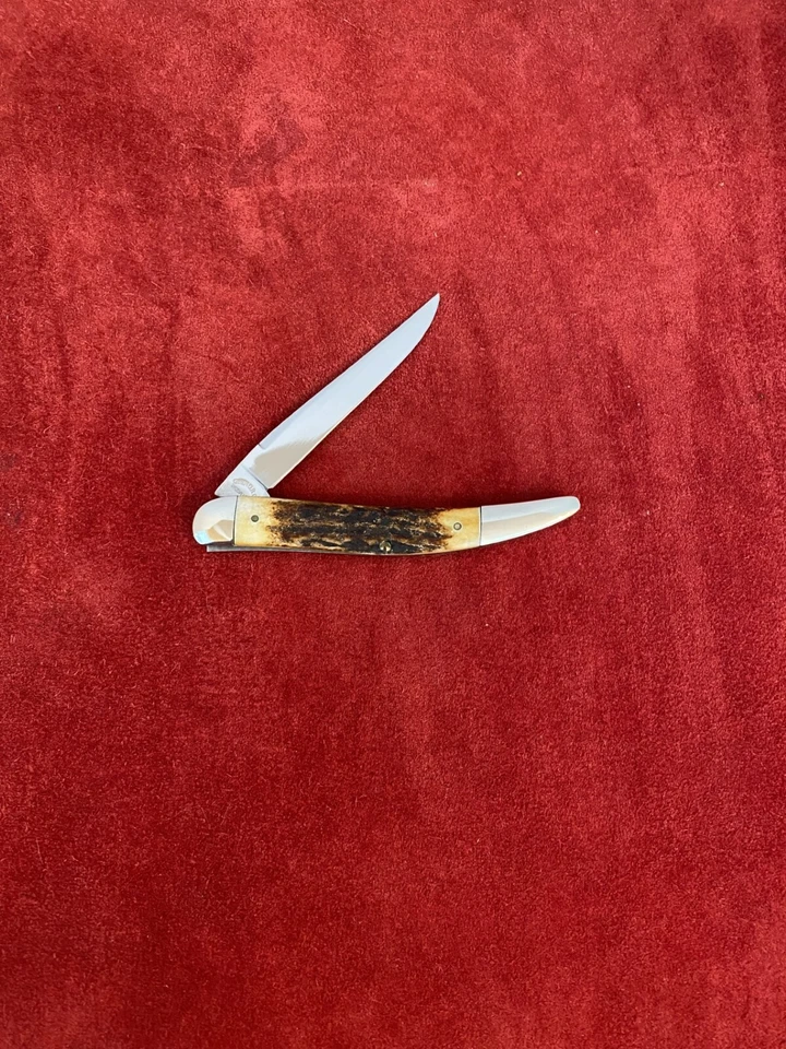 Schatt & Morgan Medium Toothpick Pocket Knife, Genuine Stag, 1 of 100, 925 SS - Image 2 of 4