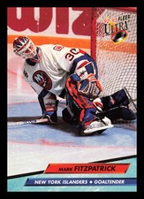 Mark Fitzpatrick #124 1992-93 Ultra New York Islanders Hockey
