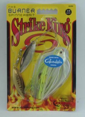 Strike King BURN38-203SG 11.1ml Premier Pro Brenner Spinner Chartreus Und WH