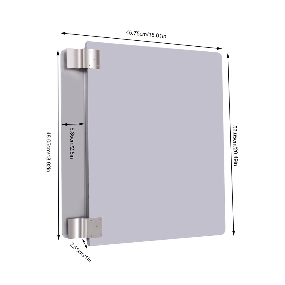 Paquete de 2 insertos protectores contra salpicaduras para freidora universal de acero inoxidable izquierda y derecha nuevos Foto 3 de 4