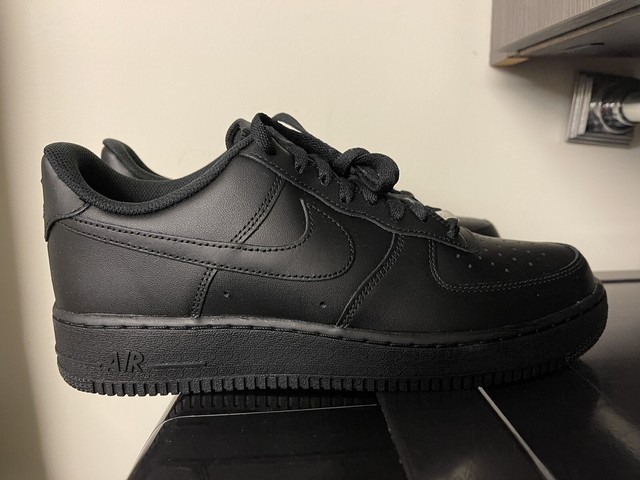 triple black suede air force 1