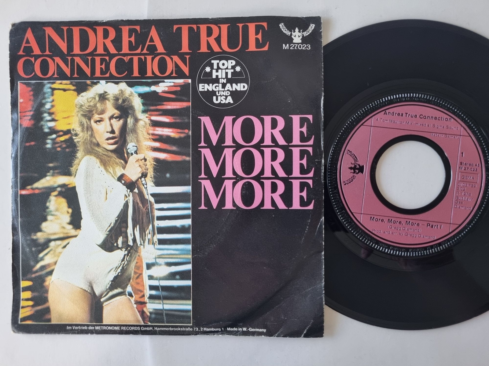 Andrea True Connection - More, More, More 7'' Vinyl Germany LONG & SHORT